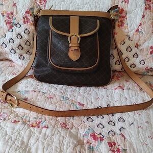 Rioni Brown and Tan Crossbody Bag with Vintage Charm